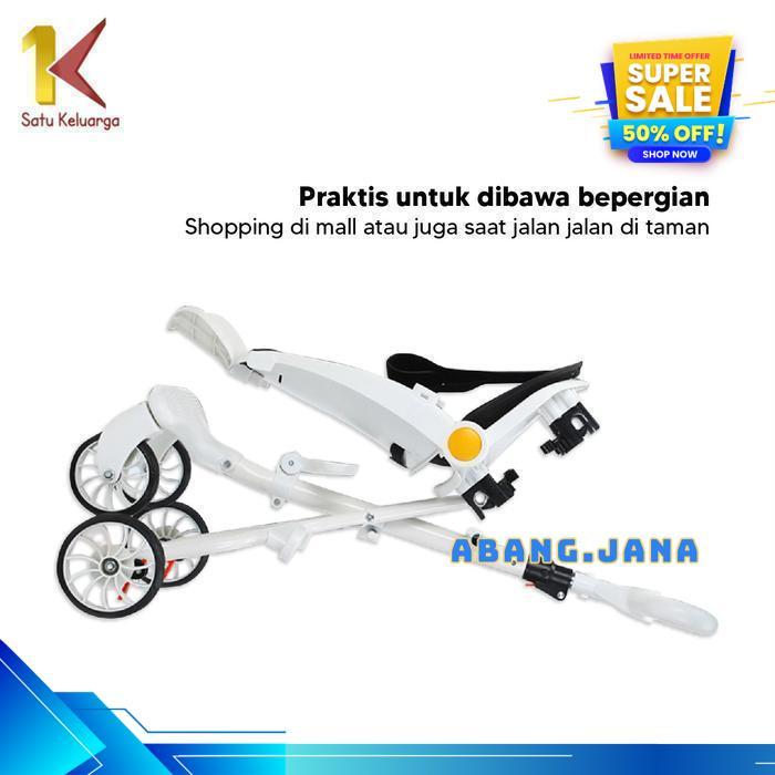 ABANG.JANA C772 KERETA DORONG BAYI LIPAT DUA ARAH STROLLER DORONG BAYI DENGAN ATAP KURSI DORONGAN BA