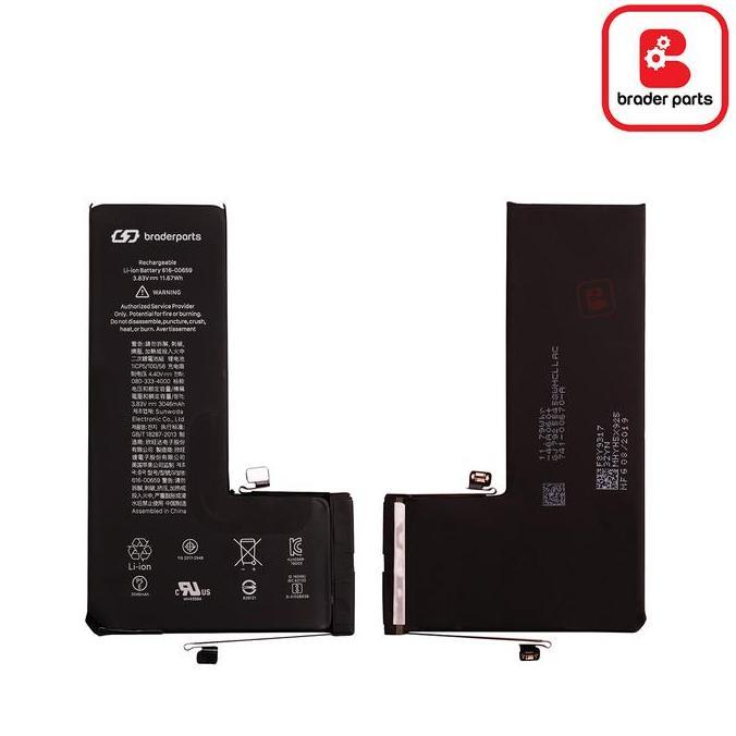 NEW BRADERPARTS BATTERY BATERAI BATRE FITS WITH IPHONE 11 PRO 3640 MAH ORI