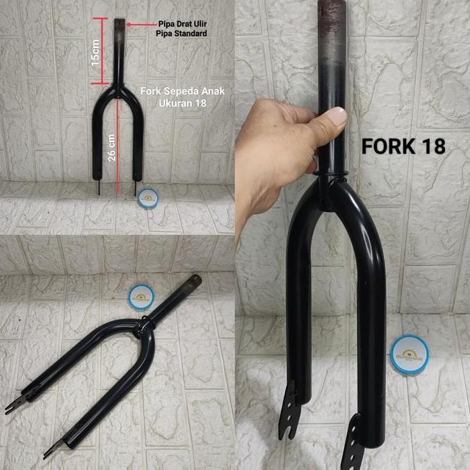 Fork Garpu Pipa Steertube Standard DRAT Ulir Sepeda Anak 12 16 18 BMX CTB SUMAX