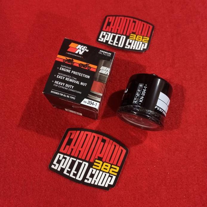 Oil Filter Oli Mesin K&N KNN KN 204 Yamaha R25 R6 R1 MT 25 MT25 MT09