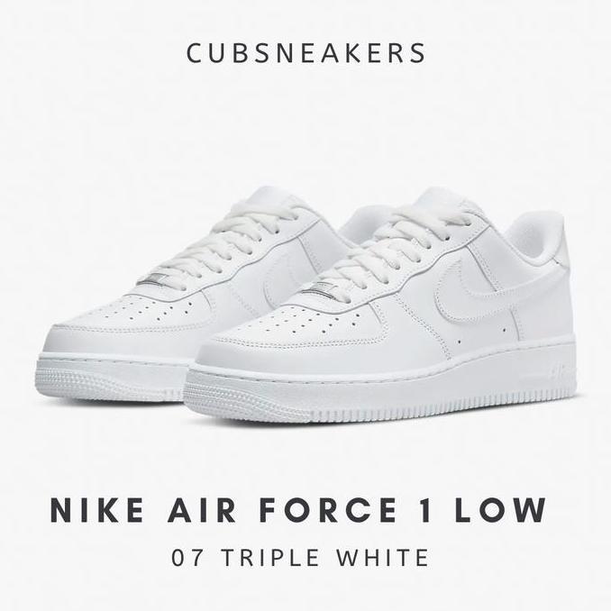 New NIKE AIR FORCE 1 LOW 07 TRIPLE WHITE ( BLACK GS SHADOW AF WMNS DUNK )