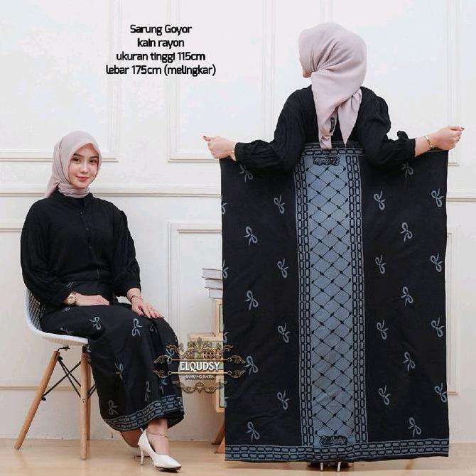 Afi New Sarung Santri putri Sarung Rayon Goyor sarung santri pondok Wanita/Pria Muslim Adem Lembut N
