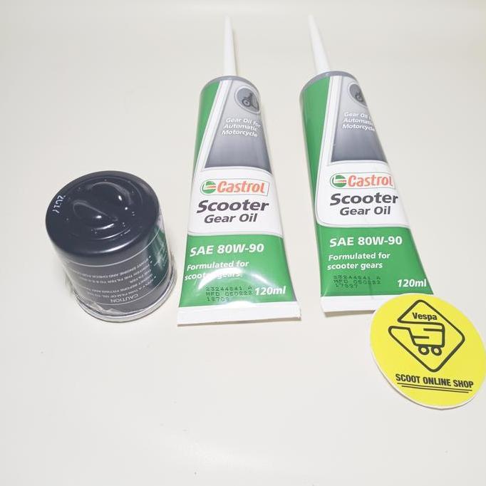 PAKET OLI GARDAN CASTROL VESPA MATIC 3V IGET