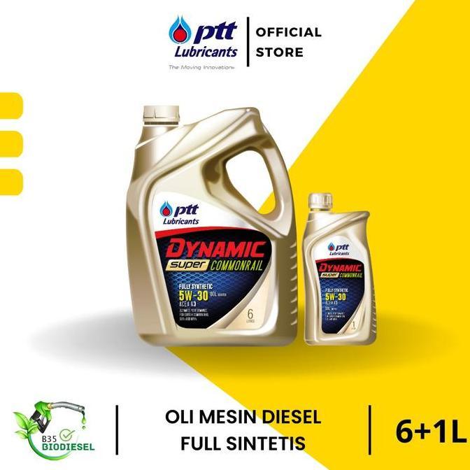 TERLARIS PTT Dynamic Super Commonrail SAE 5W-30 ACEA C3-16 [6+1L] gratis ongkir