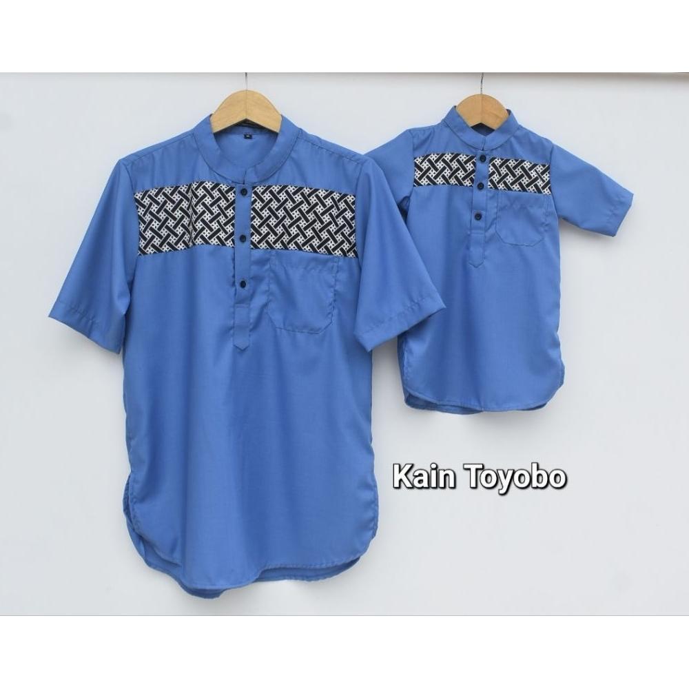 MURAH BAJU KOKO KURTA COUPLE AYAH DAN ANAK LAKI LAKI LILAC LEMON MUSTARD