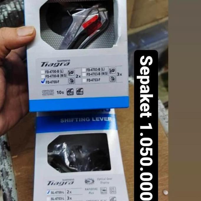 Shifting Lever & Front Derarilleur Shimano Tiagra 4700 Shifter Dan FD Tiagra 2 Speed Original Box