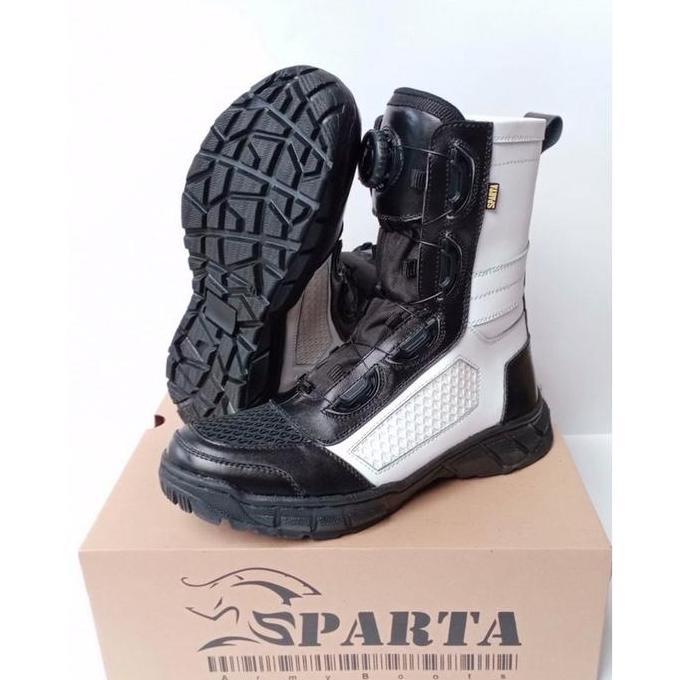 New SPARTA Sepatu pdl tali putar provost dines tni ref boa jaring merk sparta hitam karet Putih Boot
