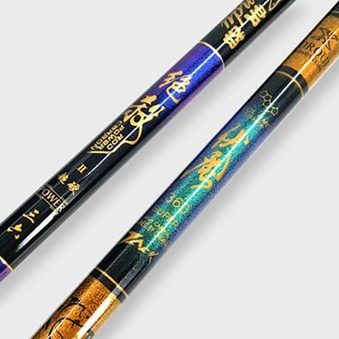 Joran Tegek Liuzi Batik Hijau Ungu Power Jack Glossy Medium Hard