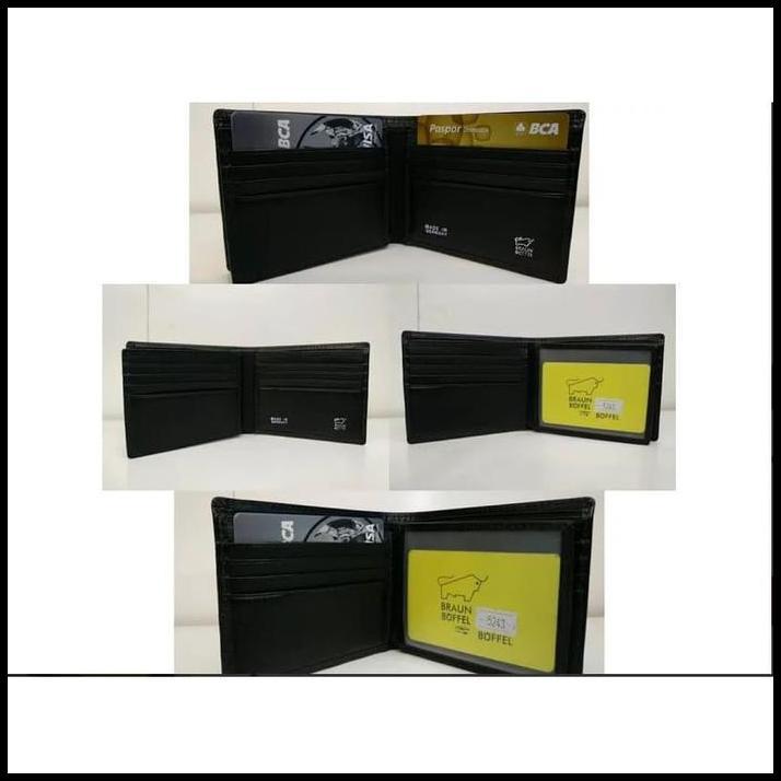 GRATIS ONGKIR DOMPET PRIA BRAUN BUFFEL BLACK ORIGINAL 