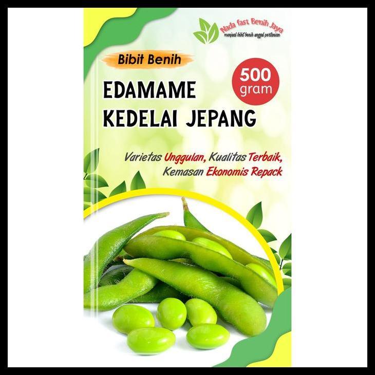 Promo / Benih Kedelai Edamame  500 Gram Pilihan  / Bibit Kedelai Jepang / Tanaman Bibit Kedelai Tana