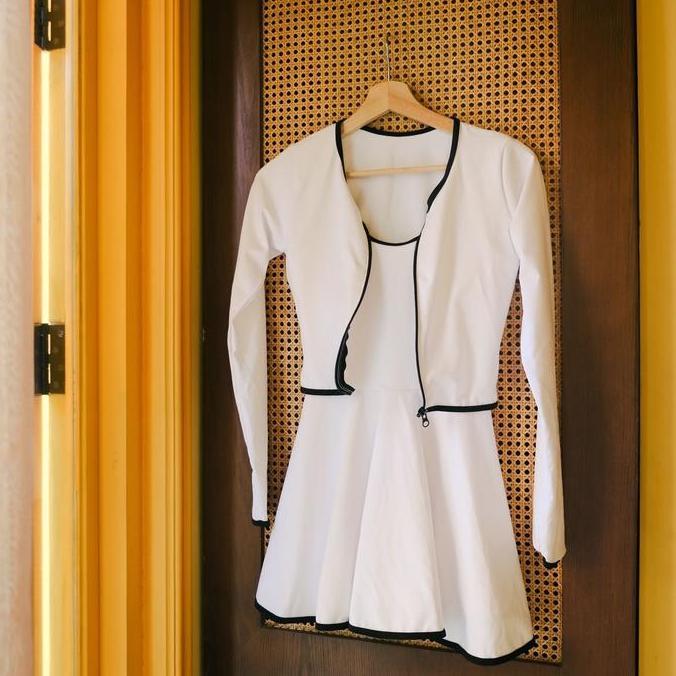 GONDANGWISAN88 - BOND SWIMDRESS SWIMSUIT LENGAN PANJANG BAJU RENANG SWIMWEAR BEACH PANTAI DRESS WANI