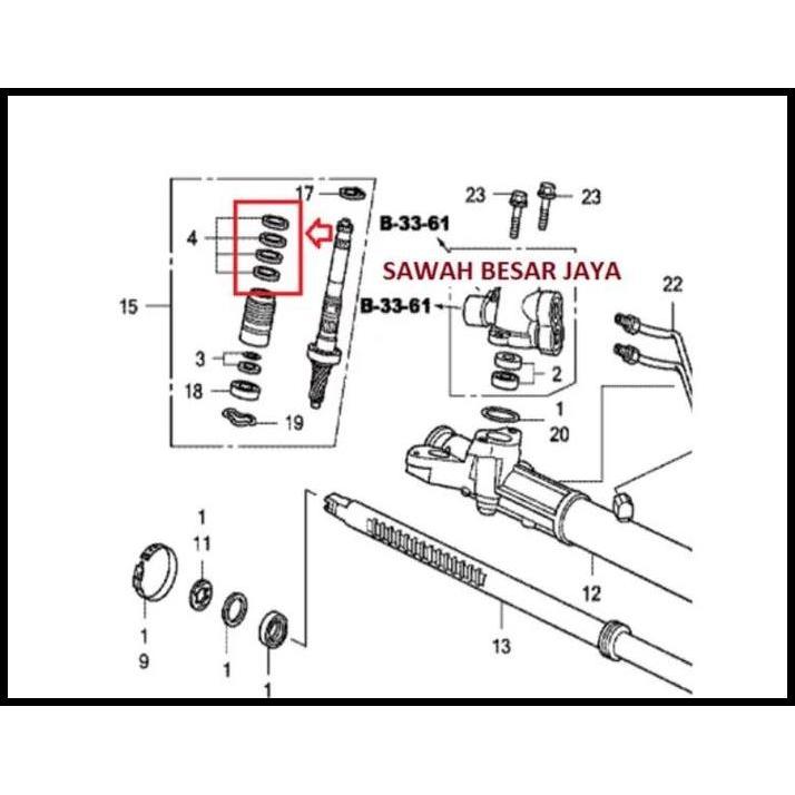 DISKON SEAL ROTARY VALVE RACK STIR POWER STEERING CIVIC ES CENTURY CRV 