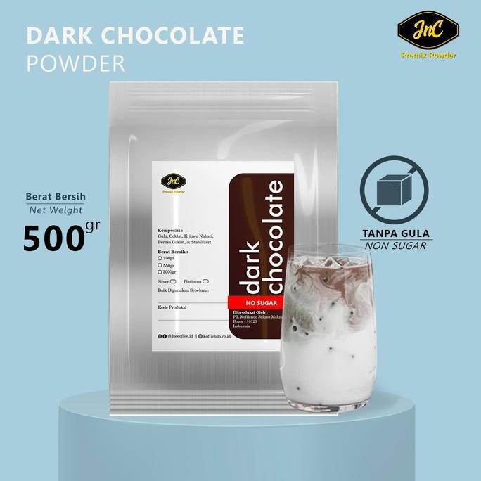 Toneoo- Jnc Dark Chocolate Tanpa Gula 500 Gr / Bubuk Minuman Dark Coklat