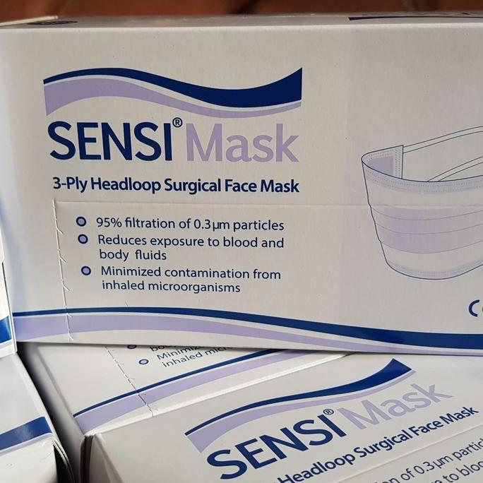 Masker Surgical Sensi Headloop Hijab Original