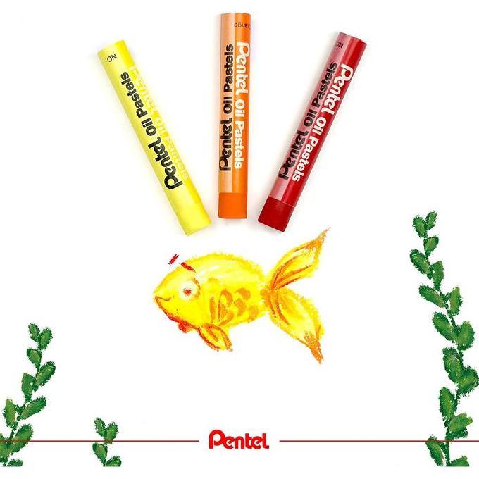 Crayon Pentel Arts Oil Pastels 50 Warna / Colour / Color CS