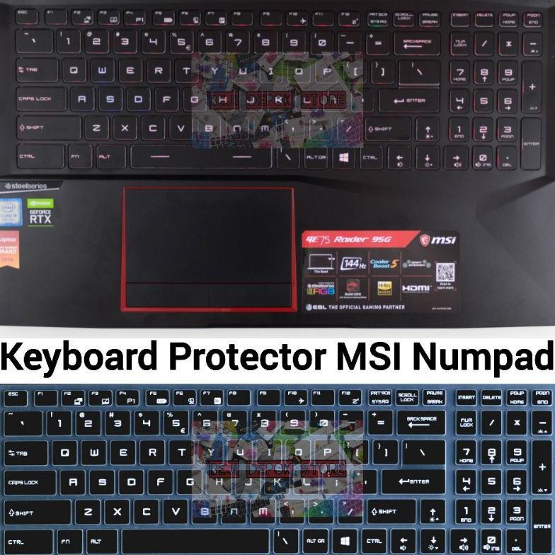 Keyboard Protector MSI GP65 GL65 Leopard GE75 8SG Raider GE76 GF75 GE75 Stealth GE62 7RD Apache GL62