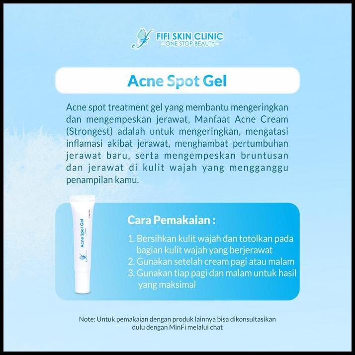 Fi Acne Spot Gel (Strongest) Dr Fifi Festiany Fifi Skin Clinic / Obat Jerawat Totol / Bpom