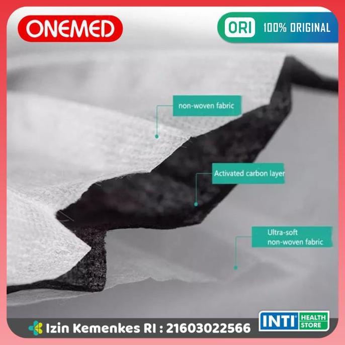 Onemed | Masker Karet Ungu 3 Ply Earloop | Masker Earloop Medis 50'S