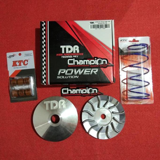 Paket Upgrade Pulley CVT Rumah Roller TDR KTC Kytaco PCX 150 Lokal