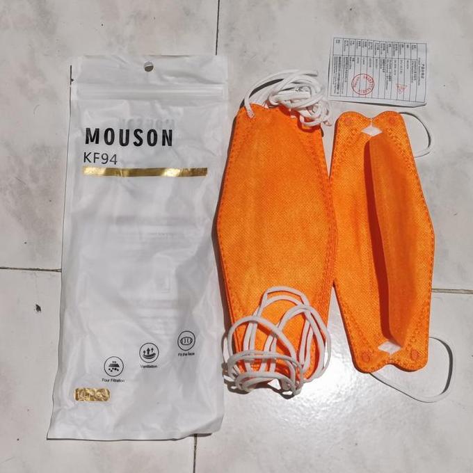 Masker Kf94 Mouson 4 Ply Warna Isi 10 Pc Murah /Face Mask Kf94 Mouson