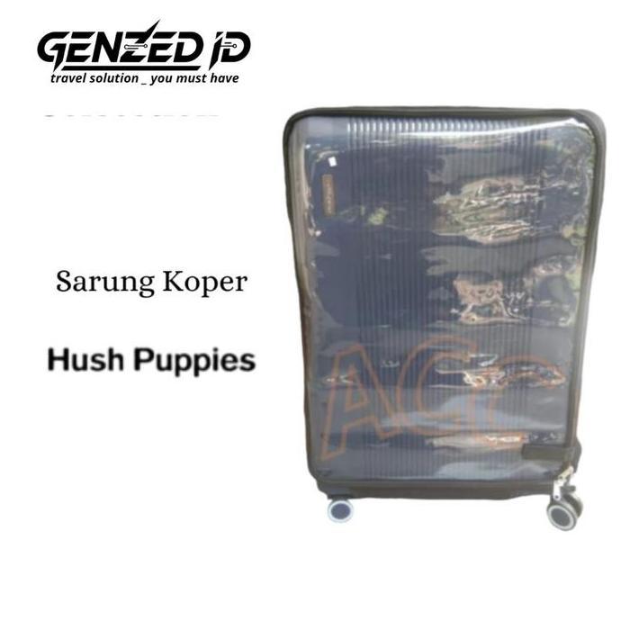 Sarung cover pelindung koper kombinasi untuk koper merek hush puppies