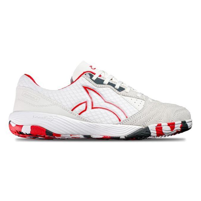 Sepatu Futsal Ortuseight X Rank Sports Jogosala Ascend Se - White/Ortred/Grey