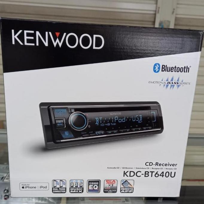 Tape Mobil Single Din Kenwood KDC-BT640U Bluetooth CD Bass Series