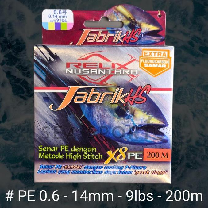 Procedere- Senar Pe Jabrik Hs X8 Jabrik 200 Meter Jabrik 300 Meter Pe Relix Nusantara Multicolor Sen