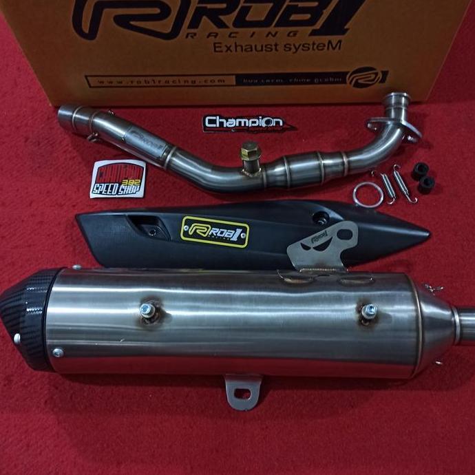 Knalpot ROB1 Racing Spek BORE UP 180cc UP Yamaha Aerox 155 Old