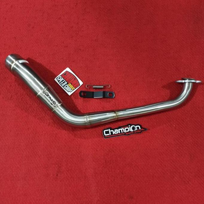 Pipa Header Kit Leher Knalpot Inlet 54mm Drake R9 All New Aerox 155