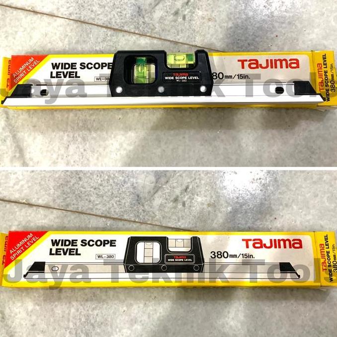 Waterpass Wide Scope Level WL-380 Tajima Spirit Level Aluminium 15 in