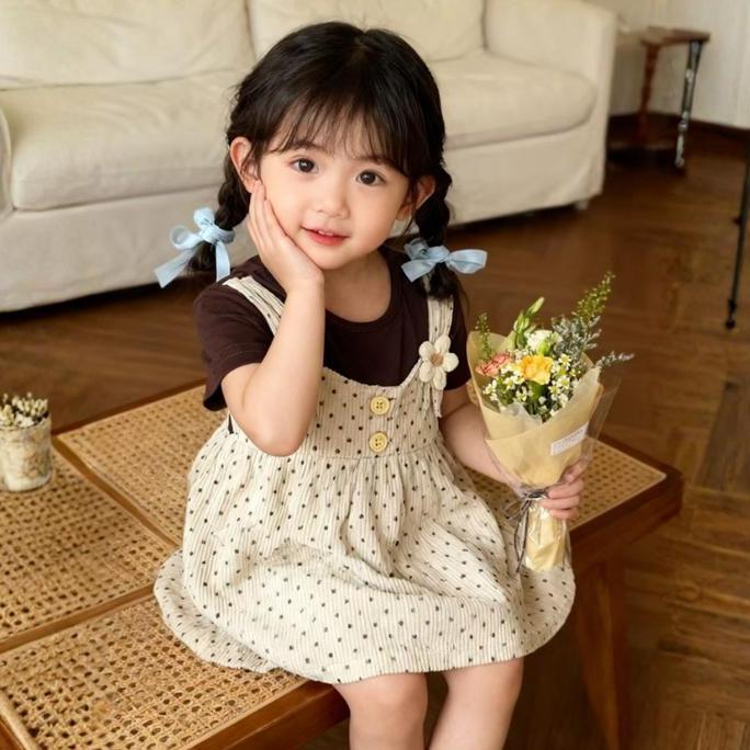 0-3Tahun dress anak perempuan gaun anak perempuan Baju Dress Anak Perempuan Dress Floral dress anak 