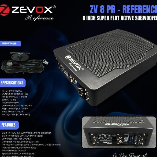 Zevox ZV 8 PR - Subwoofer Mobil Kolong Aktif Zevox ZV 8 PR - Reference