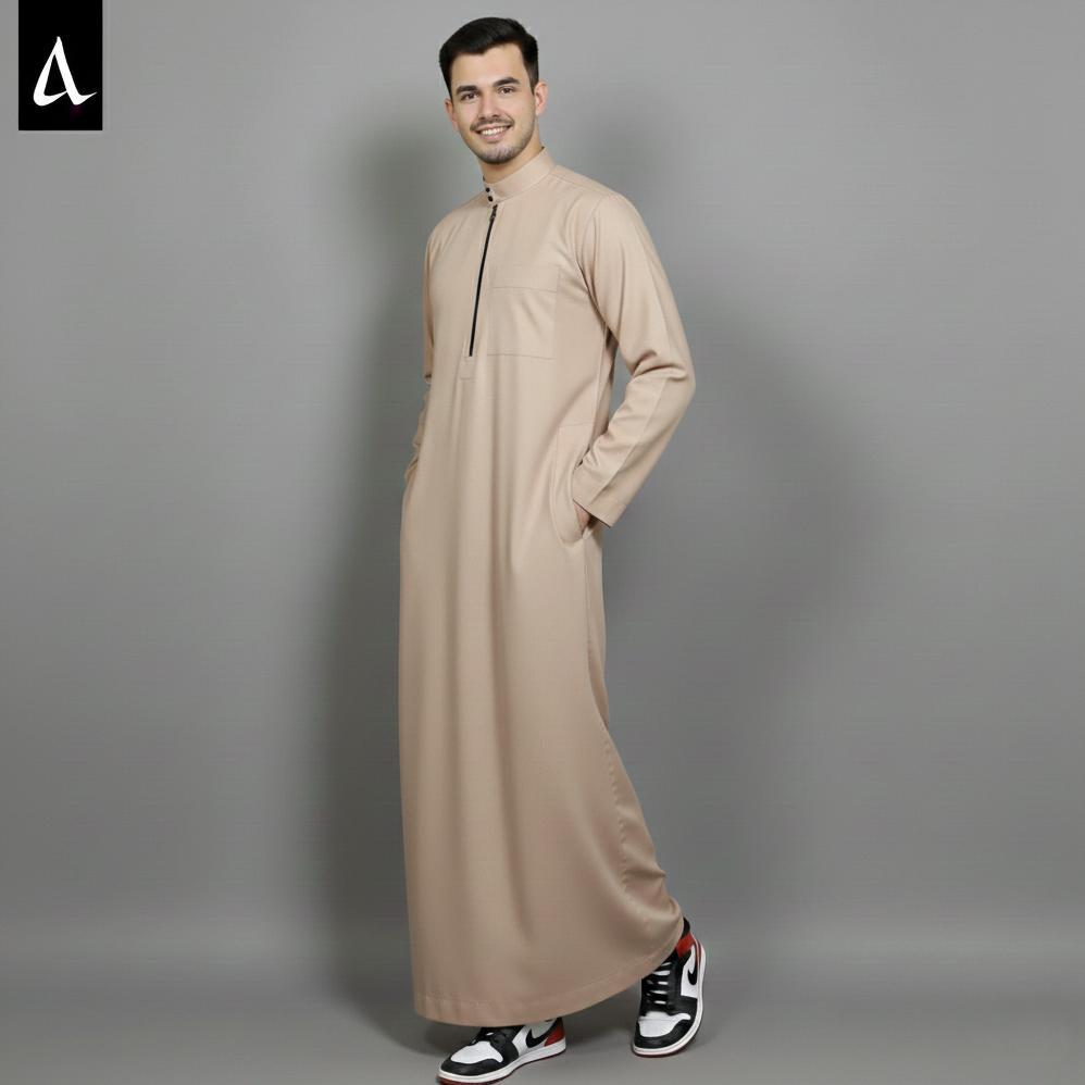 original jubah pria terbaru / gamis jubah pria dewasa terbaru / koko pria dewasa / baju umroh - free