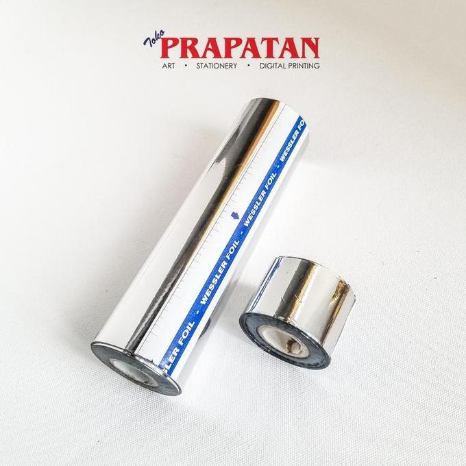 Giuntura- Foil Silver Roll ( Prada Silver / Silver Prada) Besar
