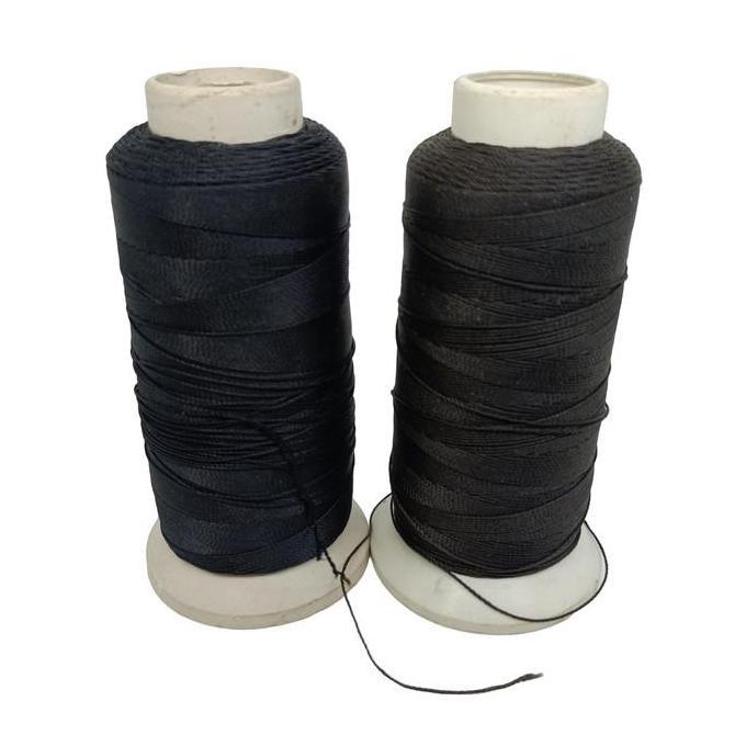 Tali Benang Nylon Nilon Untuk Tasbih Gelang Sol Sepatu Hitam D9 Cone