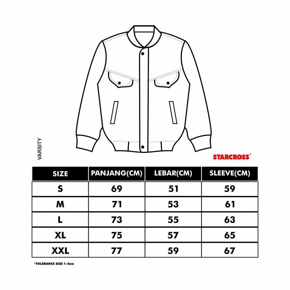 limited starcross jaket varsity - black - js 1010