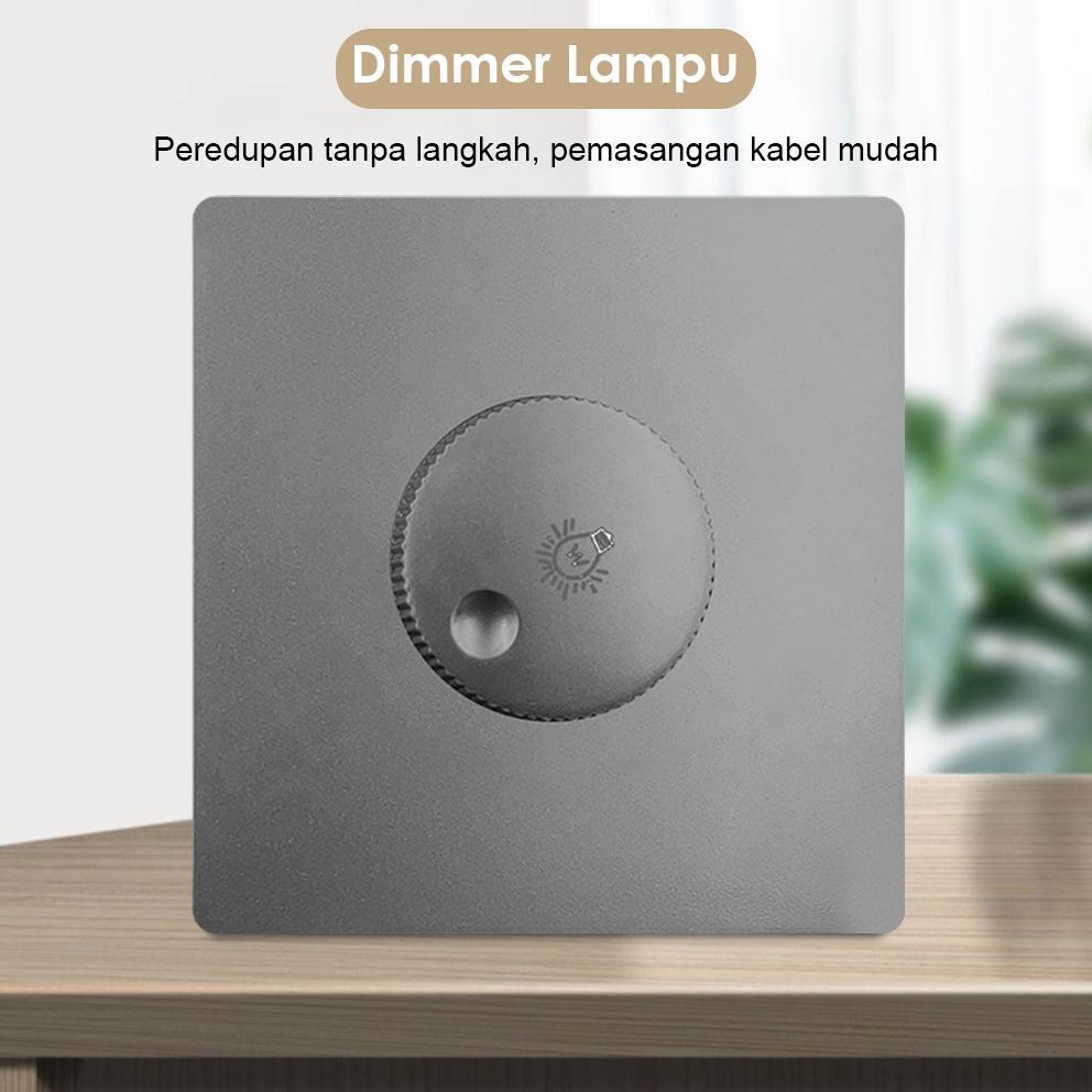 Saklar Dimmer Lampu 220V Tahan Api Aman Dimmer Lampu/ Switch Peredup Cahaya Lampu/ 220V