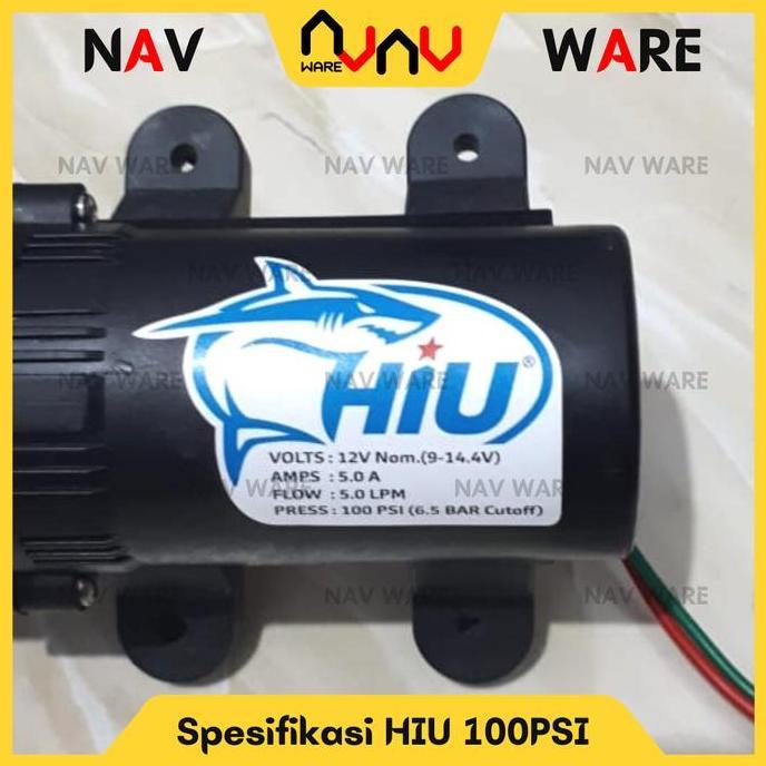 Pompa Air DC 12V HIU Original 100Psi High Pressure Sprayer Pertanian