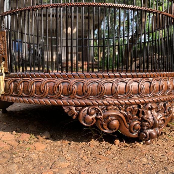 sangkar burung murai ukir, sangkar murai ukiran Jepara,sangkar murai