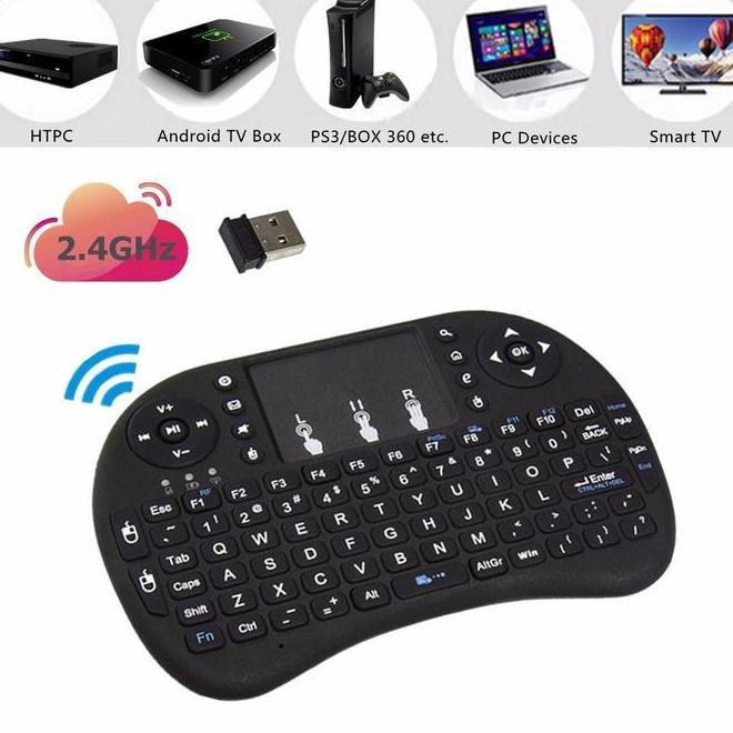 Tripsky Keyboard Nirkabel Mini Remote Control Tv Inframerah Untuk Tripsky Android Tv Box Android Tv 
