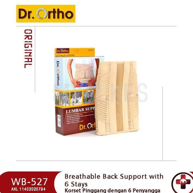 Xsport- Dr. Ortho Korset Pinggang Lumbar Support Wb-527 Dengan 6 Penyangga Bahan Bernapas Dan Elasti