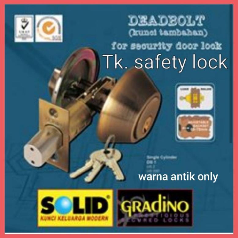 kunci tambahan deadbolt DB 1 antik solid