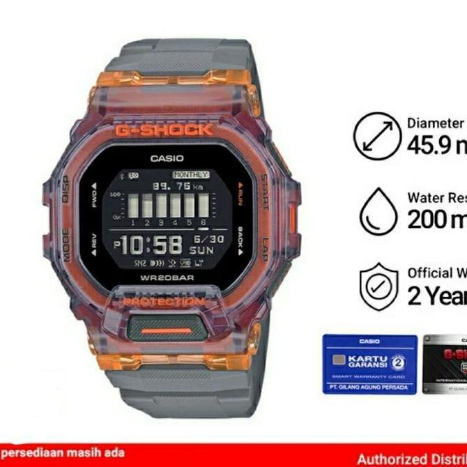 JAM CASIO GSHOCK GBD200 GBD-200SM-1A5 DIGITAL ORIGINAL BERGARANSI