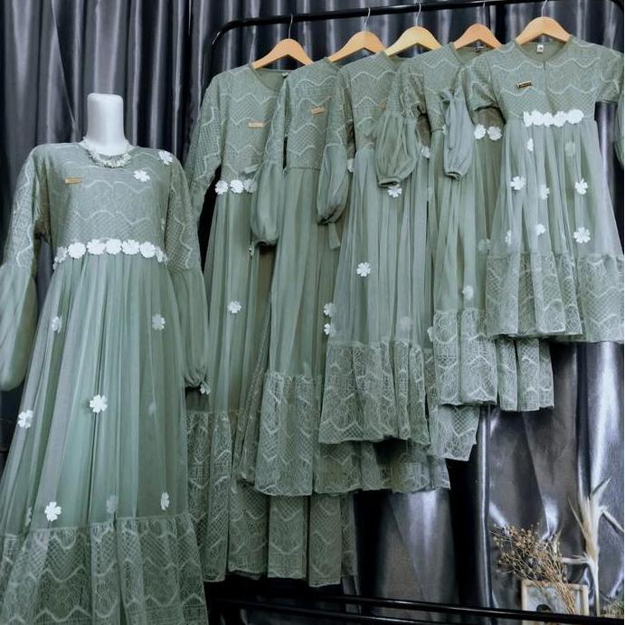 DRESS KAMILA(harga SATUAN )COUPLE KELUARGA IBU&ANAK GAMIS REMAJA DRESS COUPLE KELUARGA 2026 DRESS BU