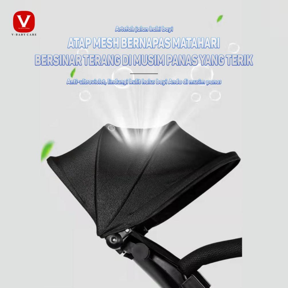 VELUXESPACE VBABY CARE KERETA DORONG DATAR BERBARING DAPAT DILIPAT , DUA ARAH, STROLLER  VBABY-320 T