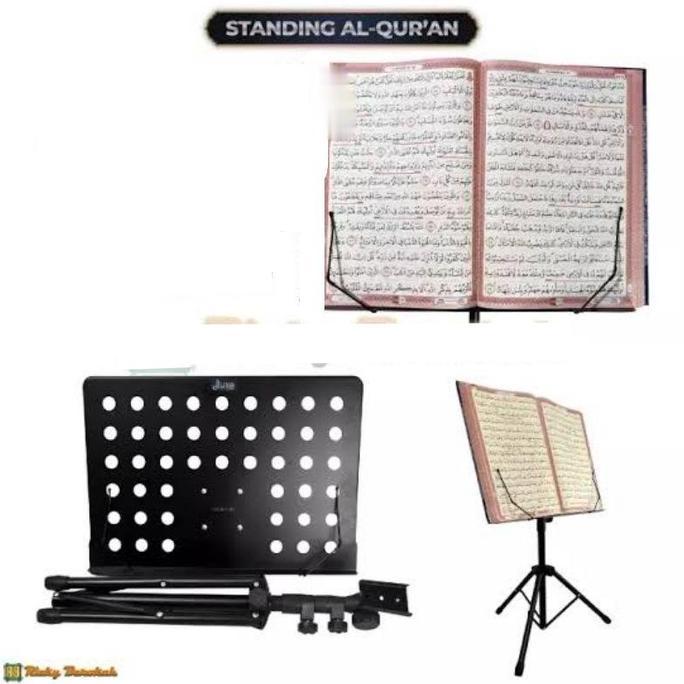 Promo Standbook Tripod Standing Penyangga Al Quran - Stand Buku Rehal- Rekal- Lekar Berdiri Stand Al