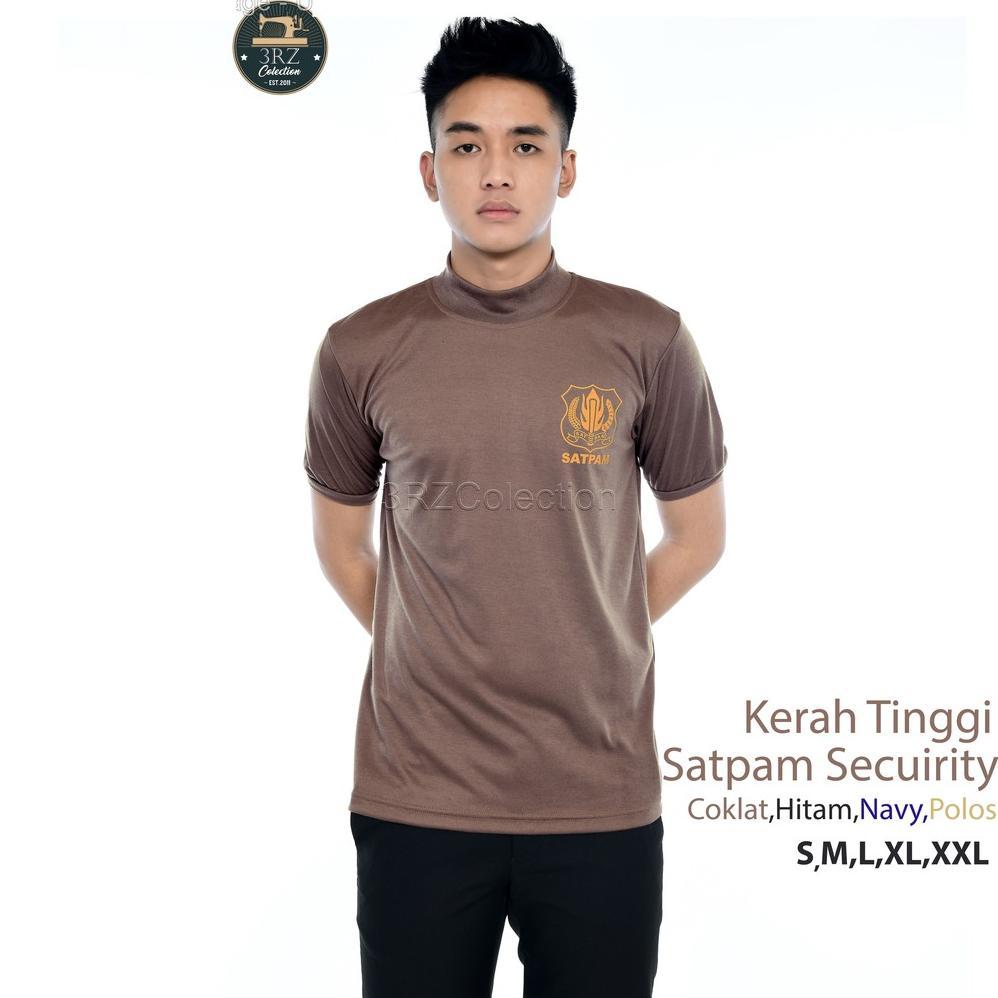 Produk Baru Satpam Security Kaos Satpam Leher Tinggi Kaos Satpam Terbaru Kaos Security Kerah Panjang