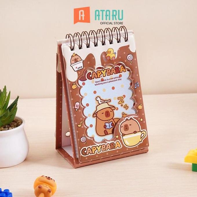 Ataru Album Foto Capybara - Cokelat Photo Album Tempat Penyimpanan Foto Cetak Buku Koleksi Foto
