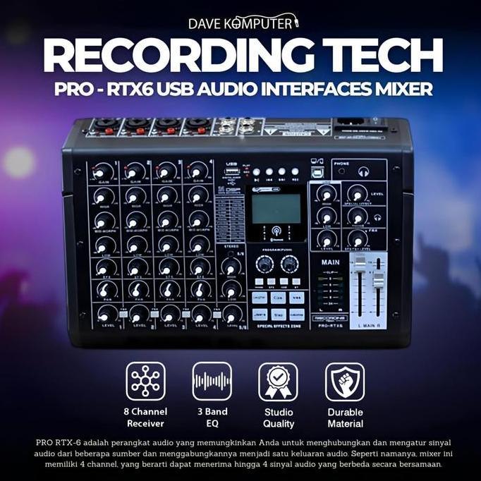 crizztophen - recording tech pro rtx6 rtx-6 pro-rtx6 usb audio analog mixer
